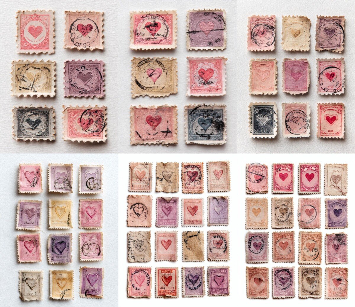 vintage – Vintage Valentine Postage Stamps Kit