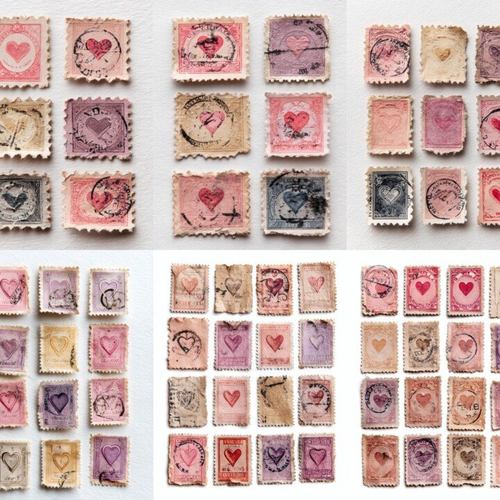 vintage – Vintage Valentine Postage Stamps Kit