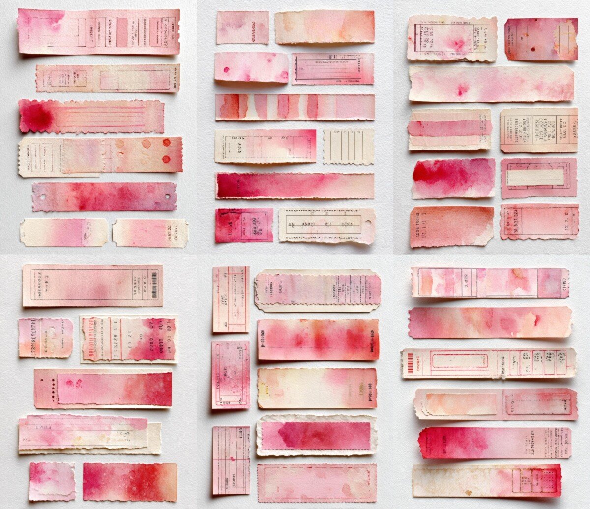 valentine – Valentine Ephemera Strips and Labels & Tags
