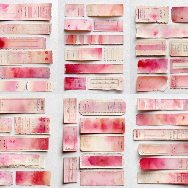 valentine – Valentine Ephemera Strips and Labels & Tags