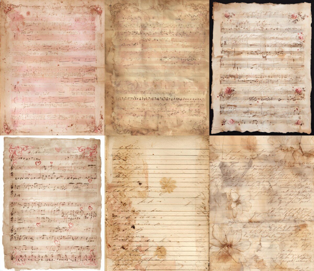 vintage preview 5 – Journal Pages