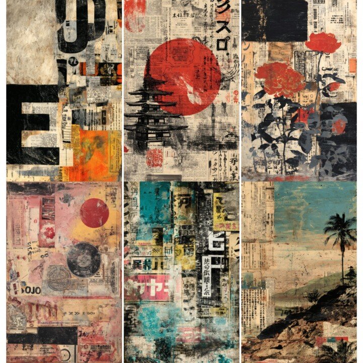 japan – 52 Japan Junk Journal Pages