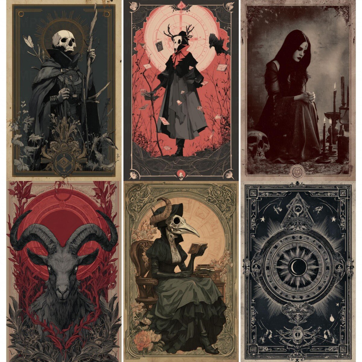 dark – 40 Dark Tarot Junk Journal Pages