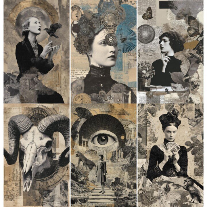 dark – 52 Dark Divination Junk Journal Pages