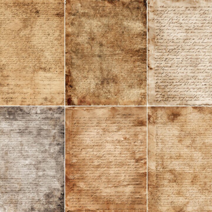 old – Old Manuscript Junk Journal Pages
