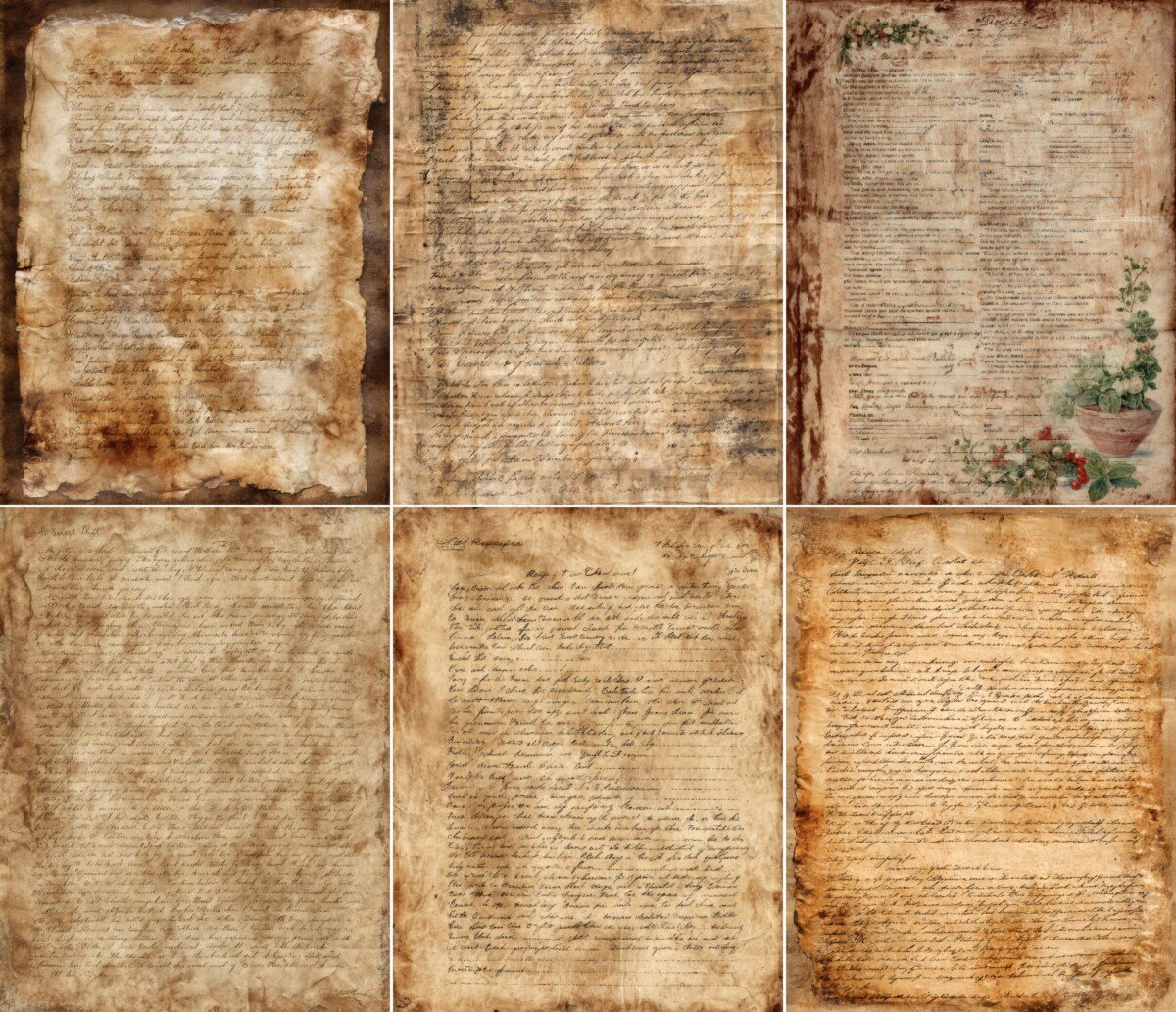 vintage preview 7 – Journal Pages
