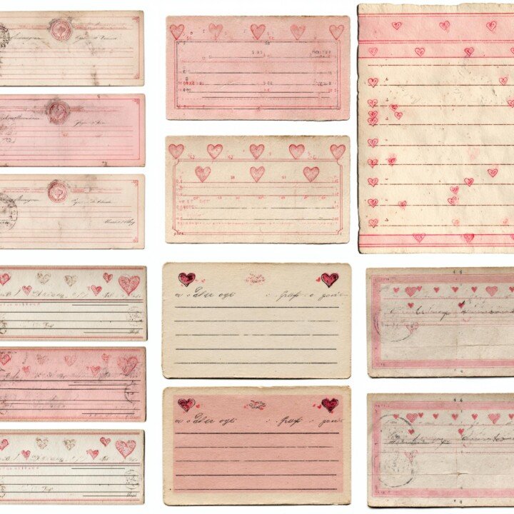 cupid – 22 Cupid Receipt Junk Journal Kit