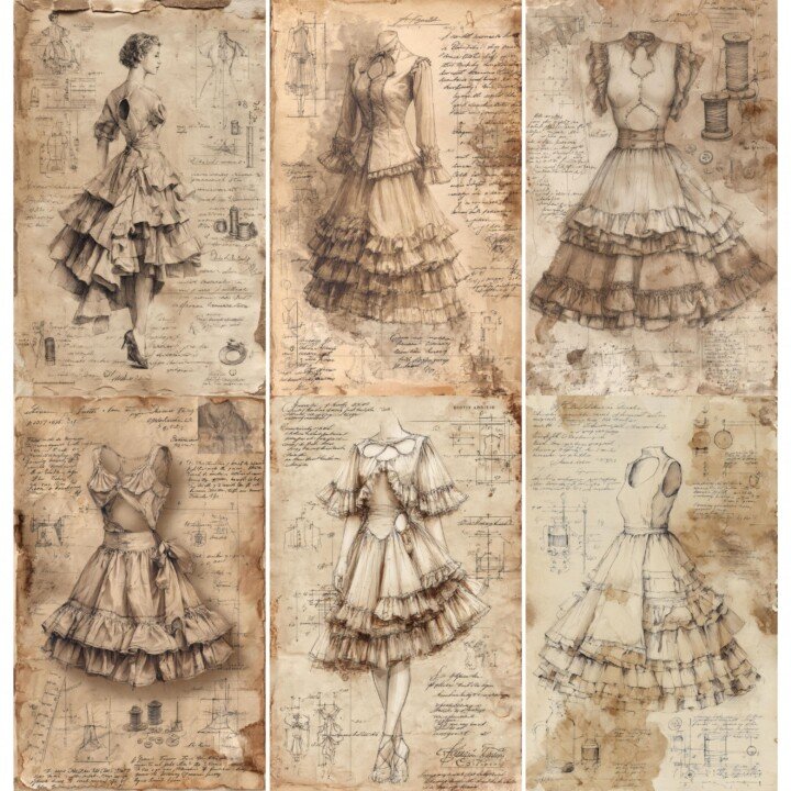 vintage preview 2 – Journal Pages