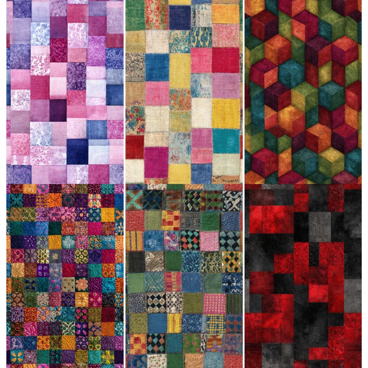 patchwork – 50 Patchwork Quilt Junk Journal Pages