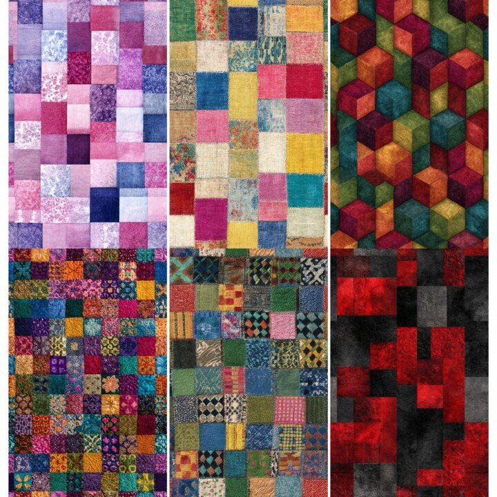 patchwork – 50 Patchwork Quilt Junk Journal Pages