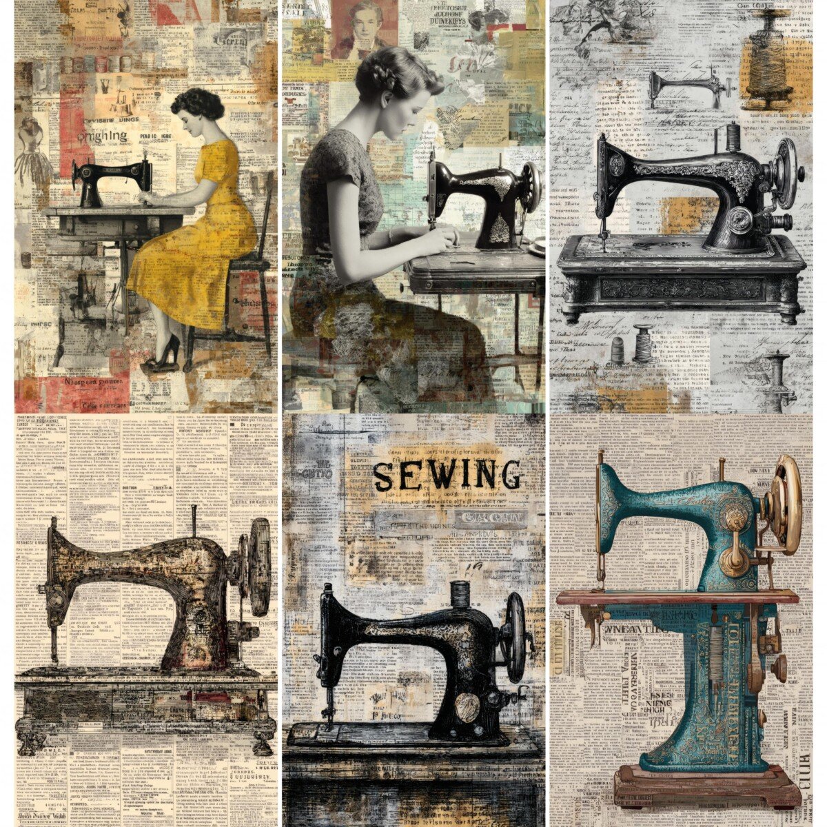 pages – 52 Sewing Junk Journal Pages