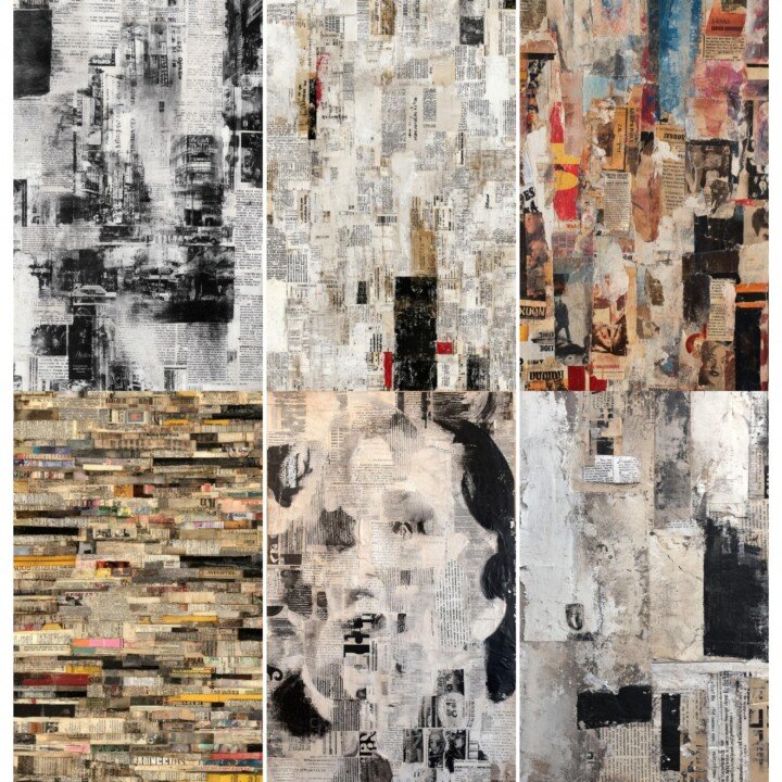newspaper – 52 Newspaper Junk Journal Pages