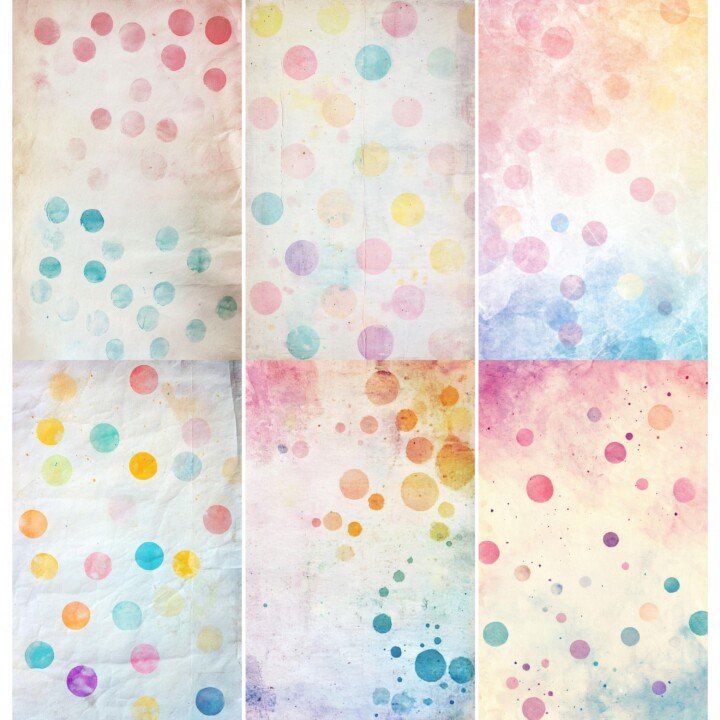 pastel – 52 Pastel Scrapbook Paper Junk Journal Pages