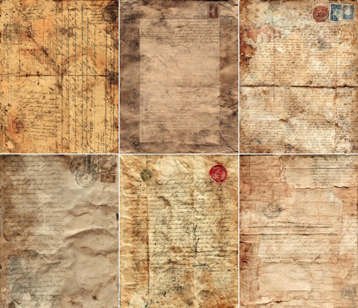 war – 52 War Letter Military Junk Journal