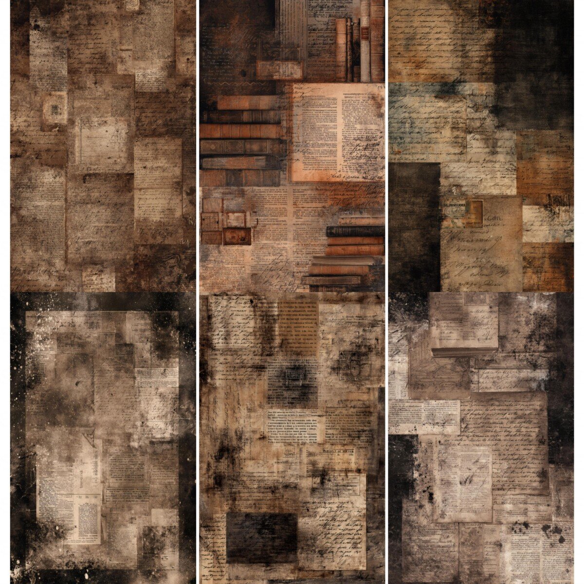 dark – 52 Dark Academia Junk Journal Pages