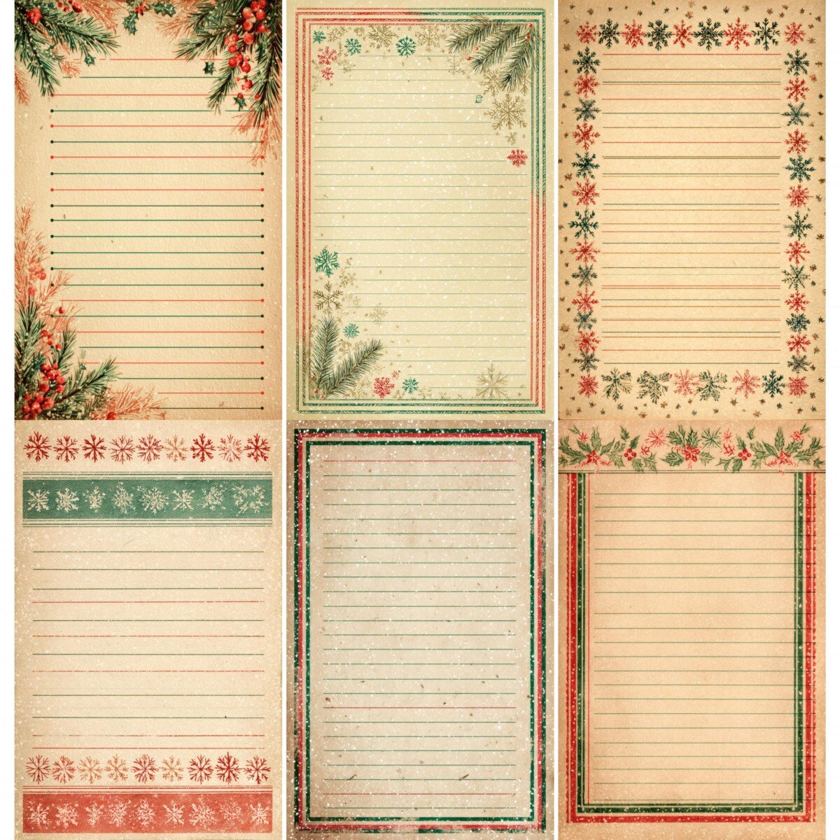 christmas – 52 1950s Christmas Junk Journal Pages