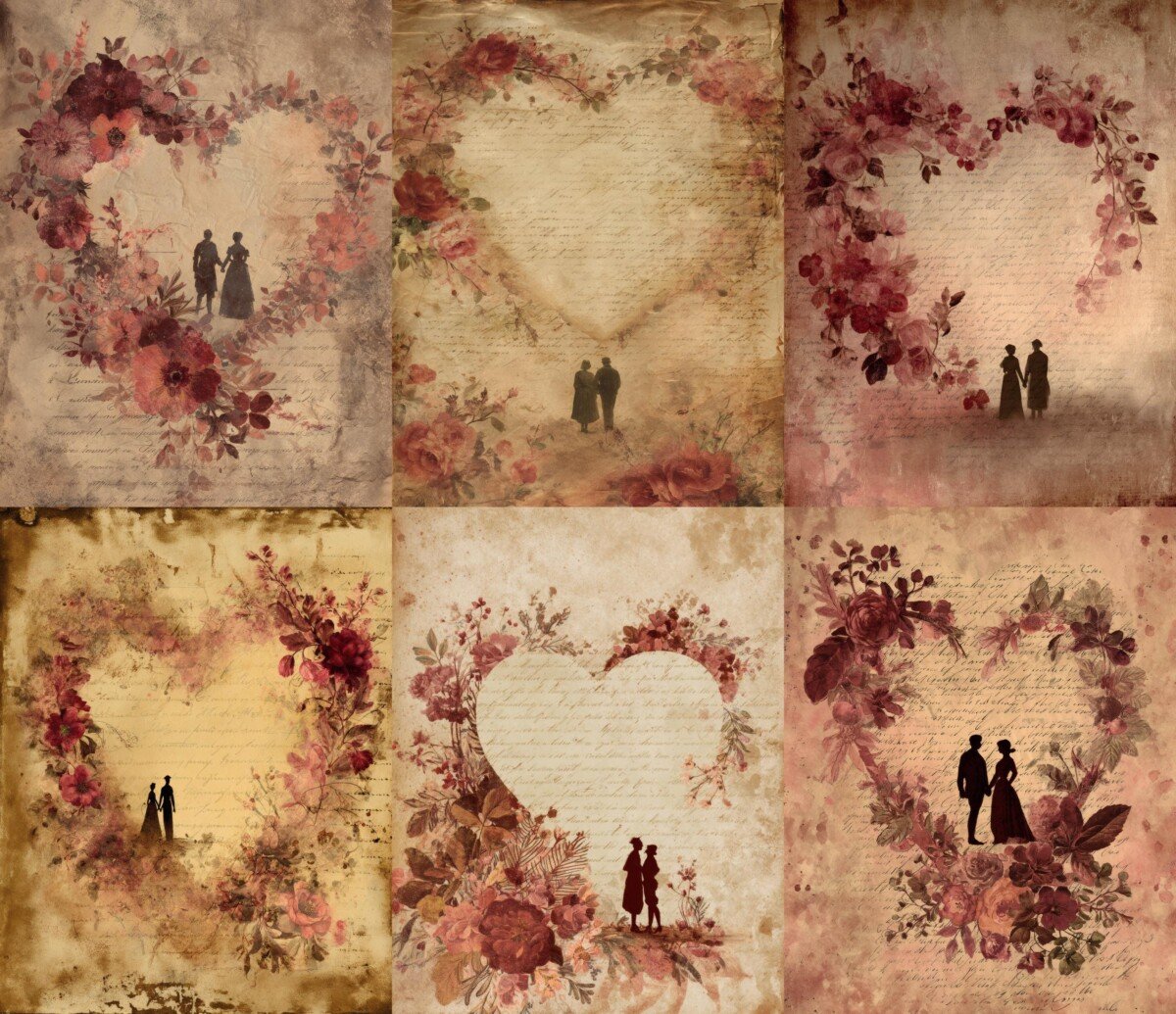 vintage – Vintage Valentine Junk Set 2 Pages