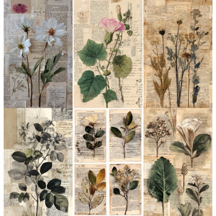 herbarium – 50 Herbarium Junk Journal Pages