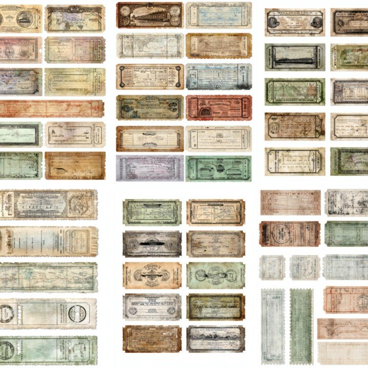 vintage – Vintage Train Ticket Ephemera Strips Kit