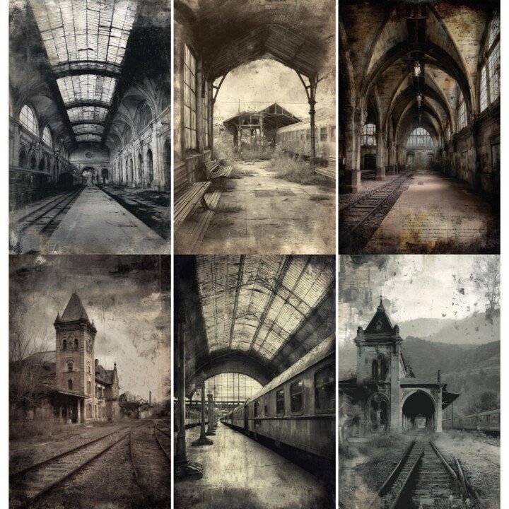 gothic – 52 Gothic Horror Junk Journal Pages