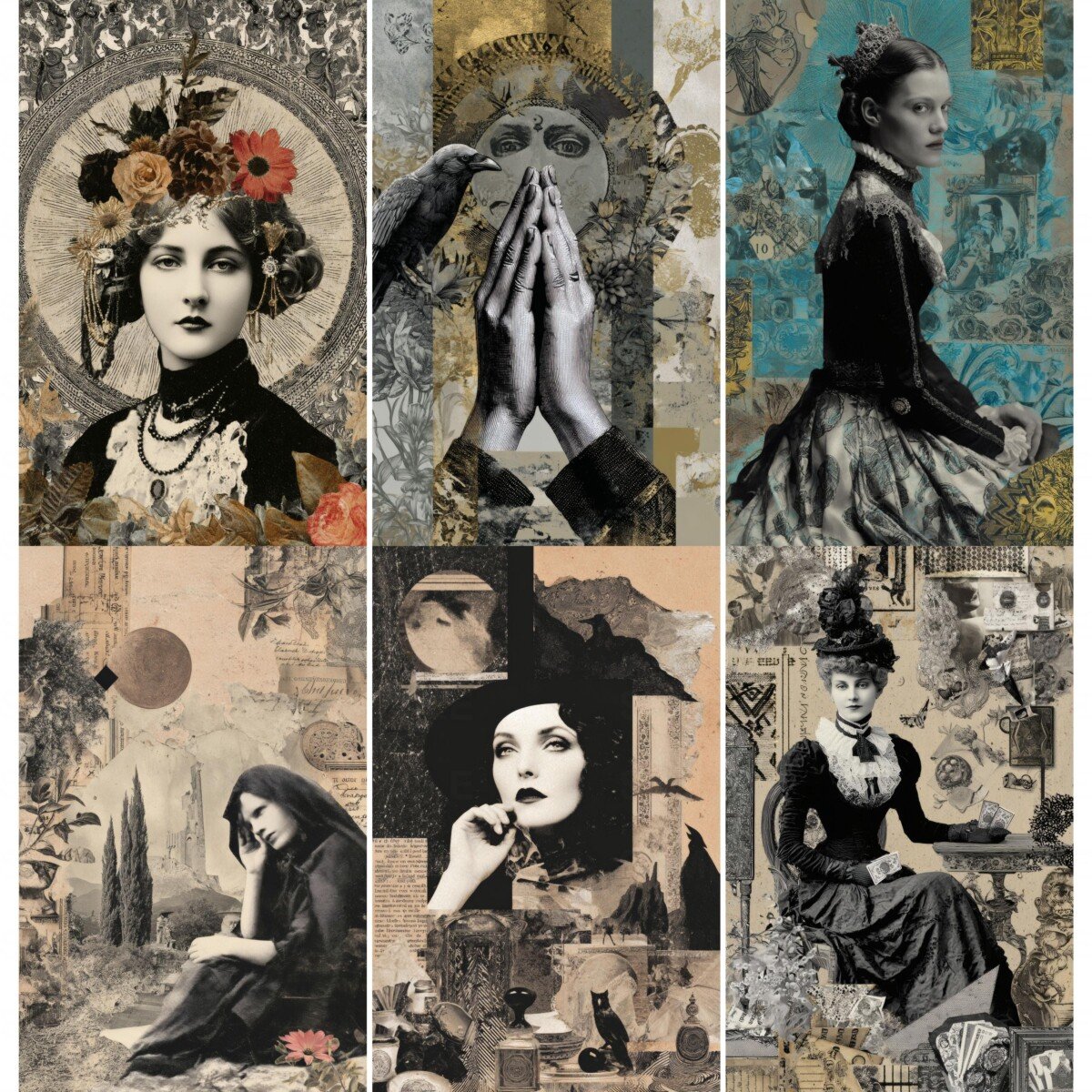 dark – 52 Dark Tarot Junk Journal Pages