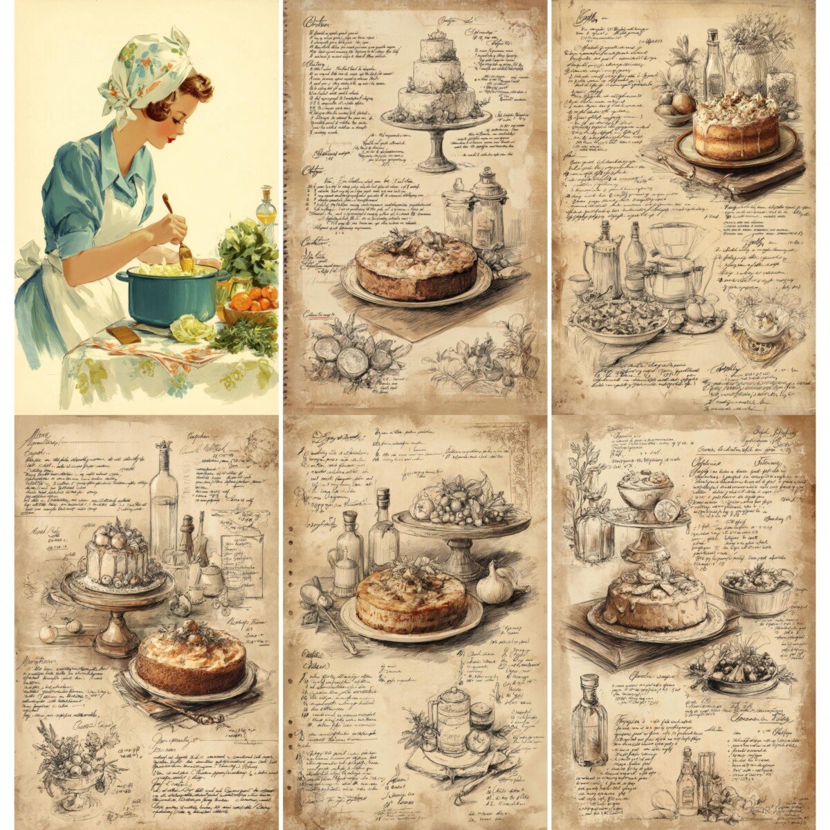 vintage preview 7 – Journal Pages