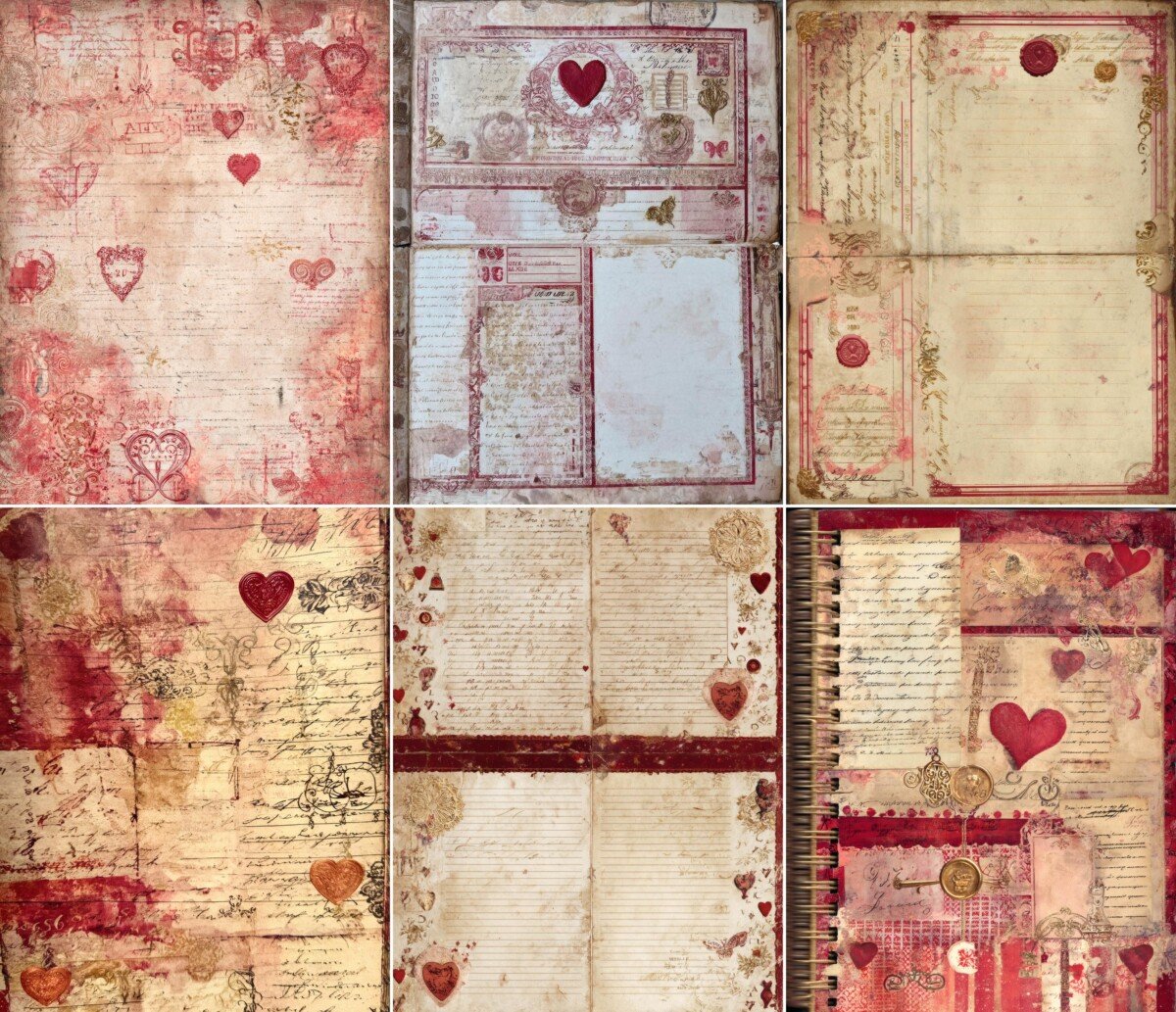 valentine preview 4 – Journal Pages