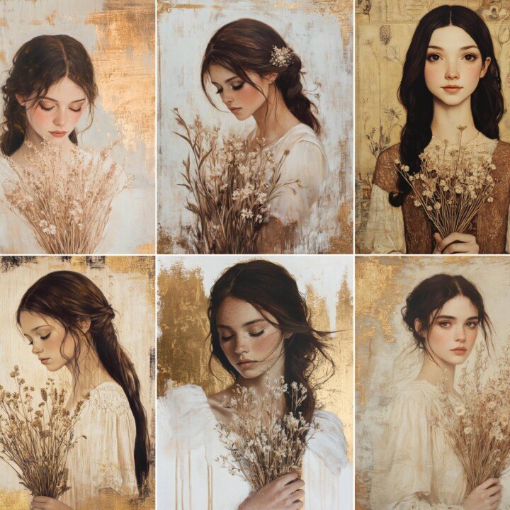 sepia – 56 Sepia Portrait Junk Journal Pages