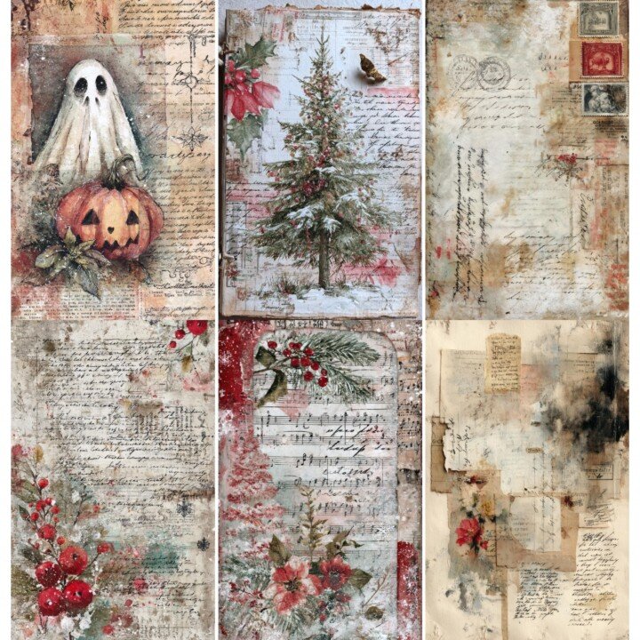 christmas – 52 Christmas Nostalgia Junk Journal Pages