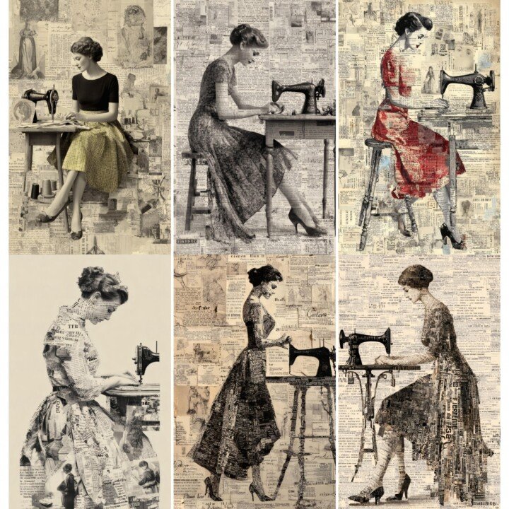 dressmaker – 52 Dressmaker Sewing Junk Journal Pages