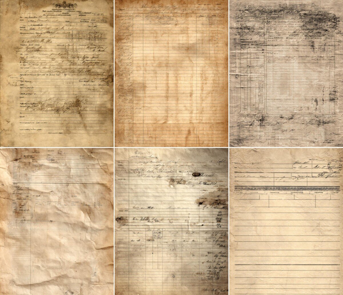 vintage preview 5 – Journal Pages
