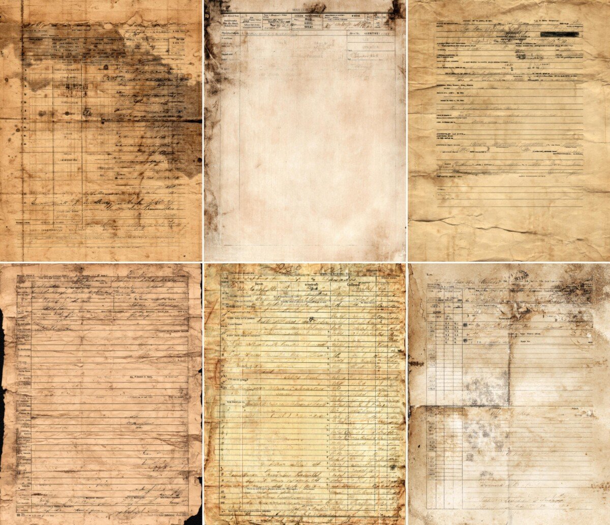 vintage – 52 Vintage Invoice Junk Journal Pages