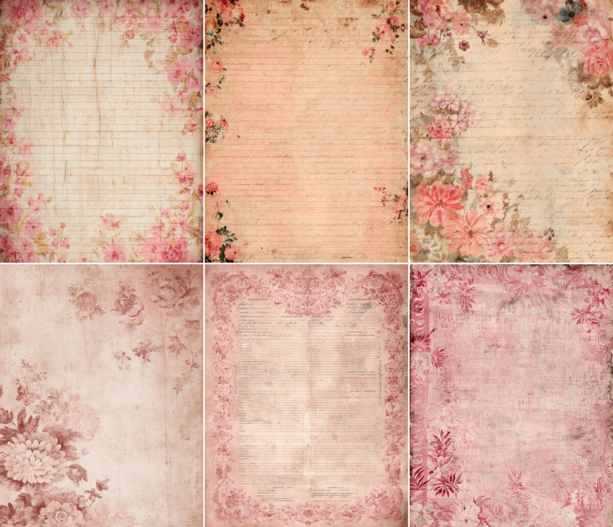 vintage preview 5 – Journal Pages