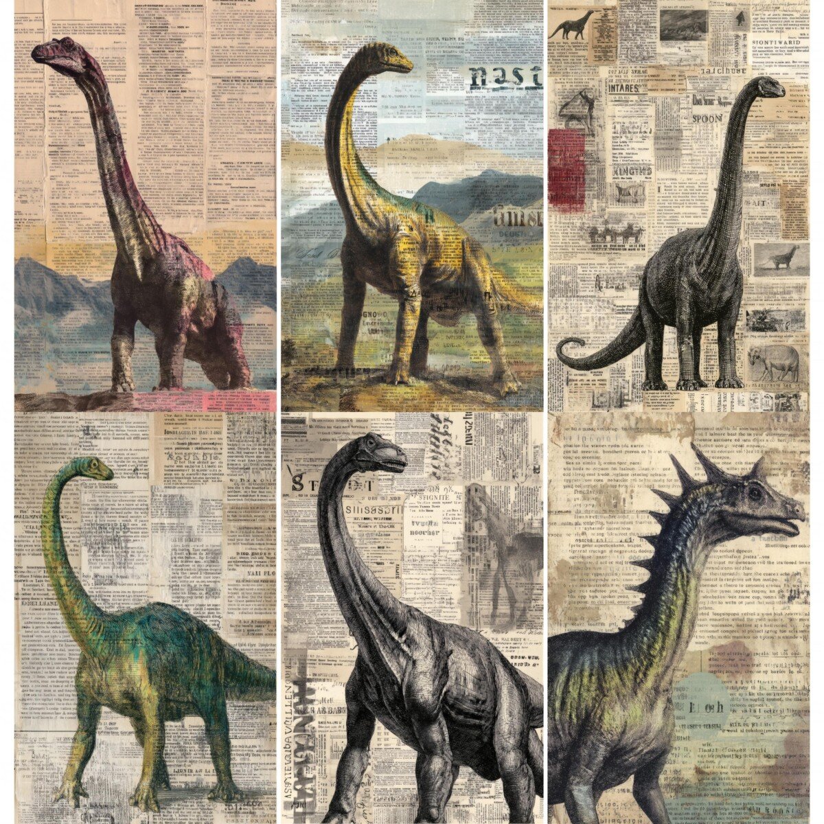 dinosaur – 52 Dinosaur Junk Journal Pages