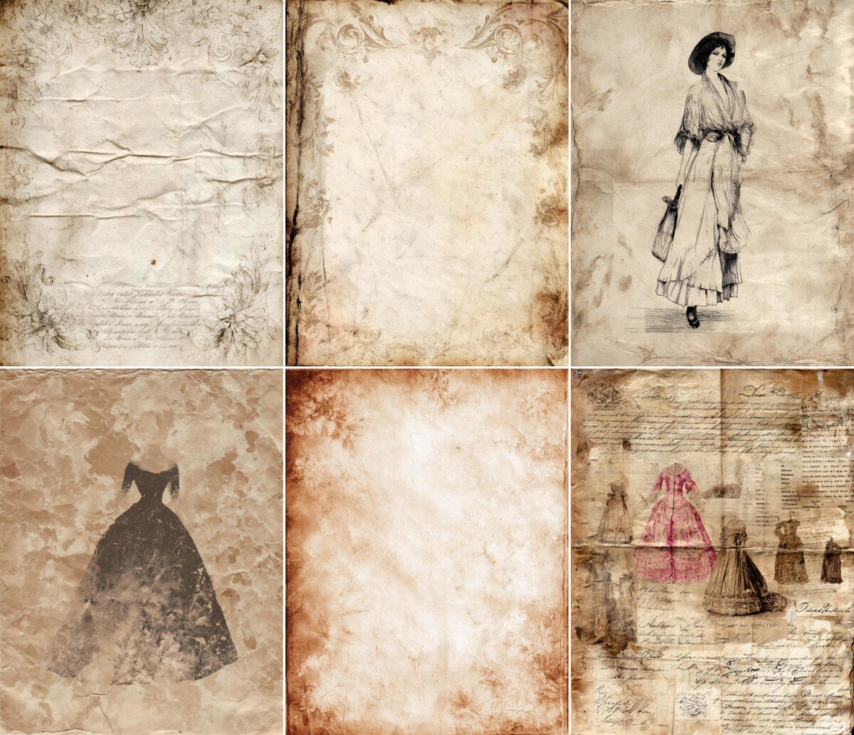 vintage preview 5 – Journal Pages