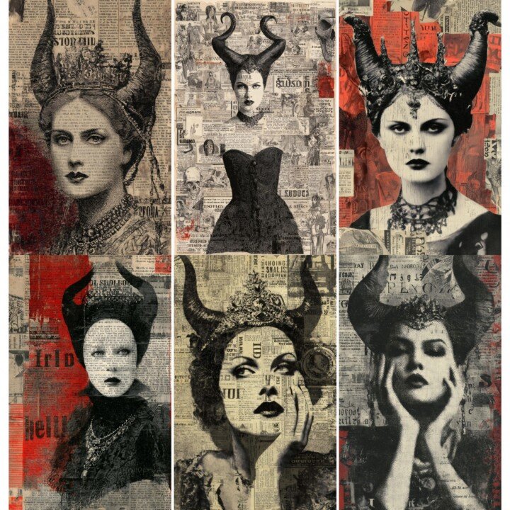 gothic – 52 Set 2 Junk Journal Pages
