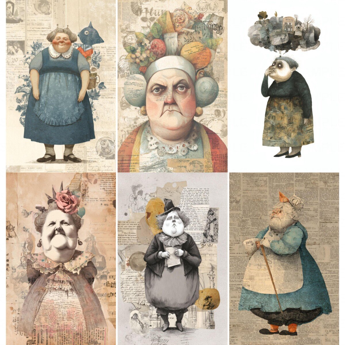 whimsical – 52 Whimsical Gothic Junk Journal Pages