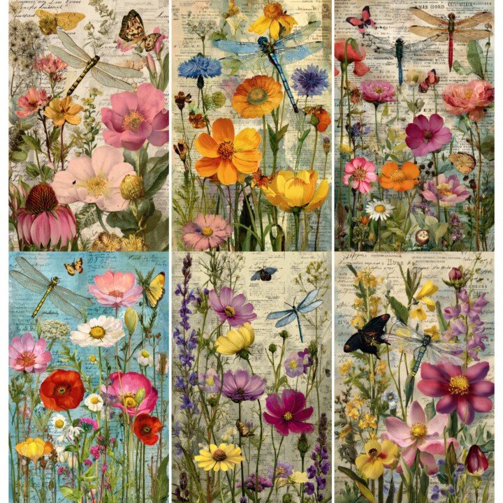 pages – 51 Wildflower Junk Journal Pages