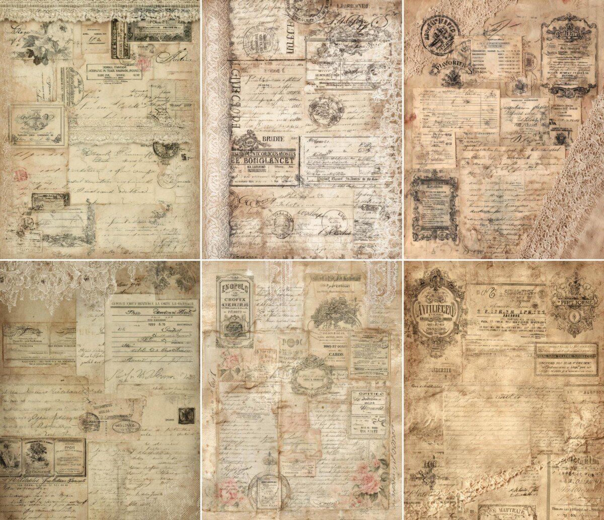vintage preview 3 – Journal Pages