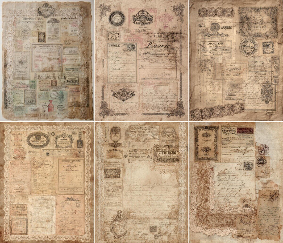 vintage preview 4 – Journal Pages