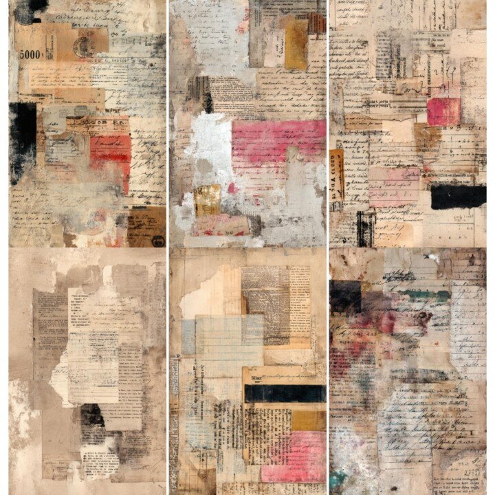 vintage – 52 Vintage Document Junk Journal Pages
