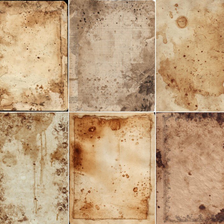 vintage – Vintage Tea Coffee Stained Pages