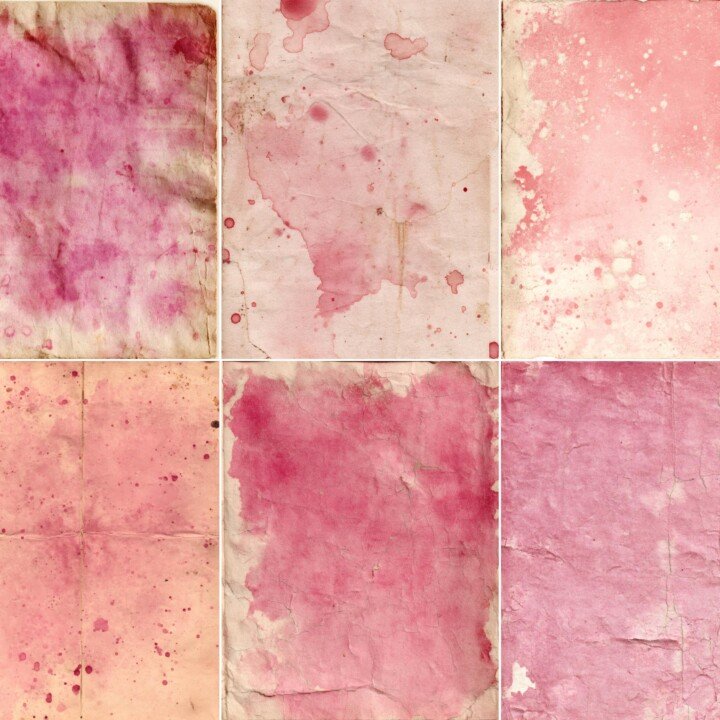 vintage – Vintage Pink Tea Coffee Stained Pages