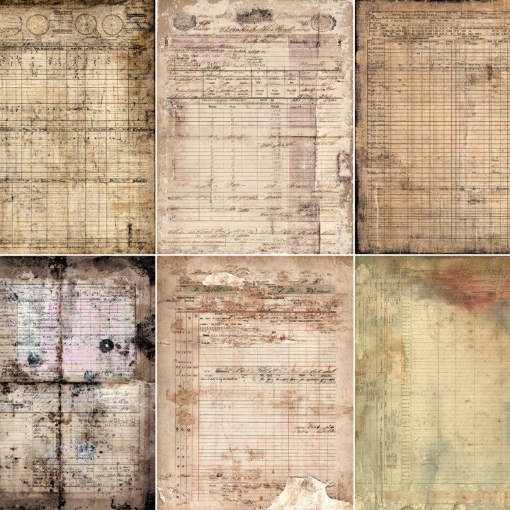 merchant – 52 Merchant Balance Vintage Merchant Junk Journal Kit