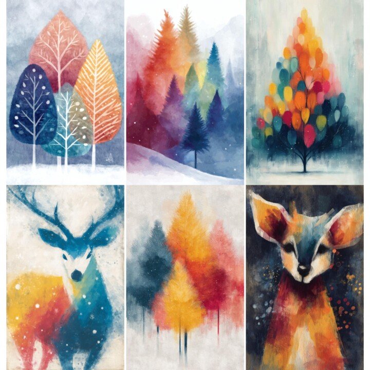 colorful – 52 Colorful Christmas Junk Journal Pages