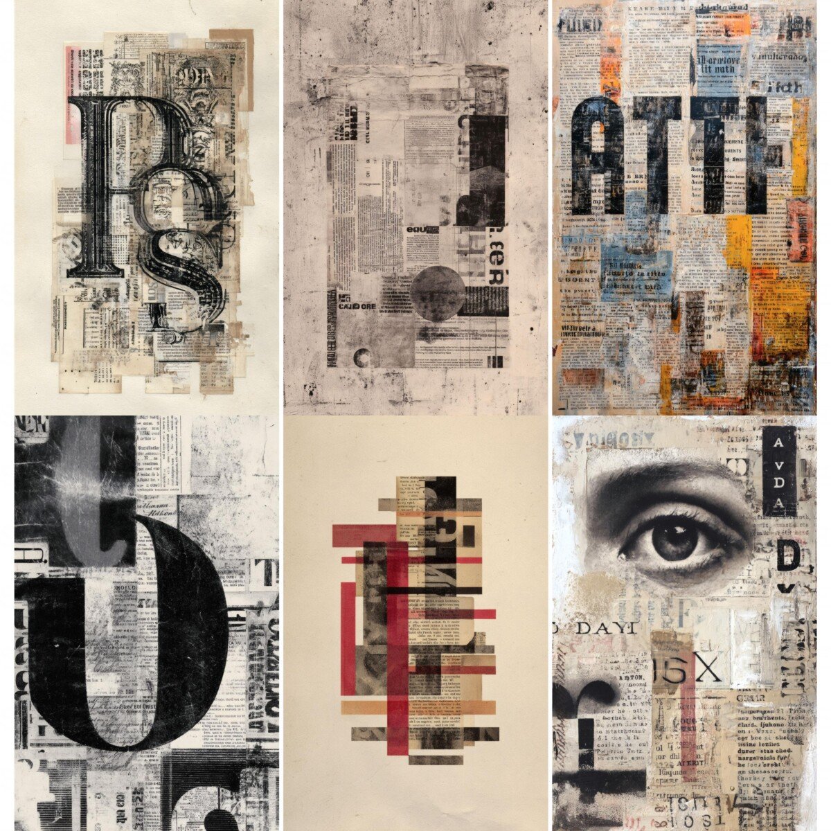 typography – 52 Typography Junk Journal Pages