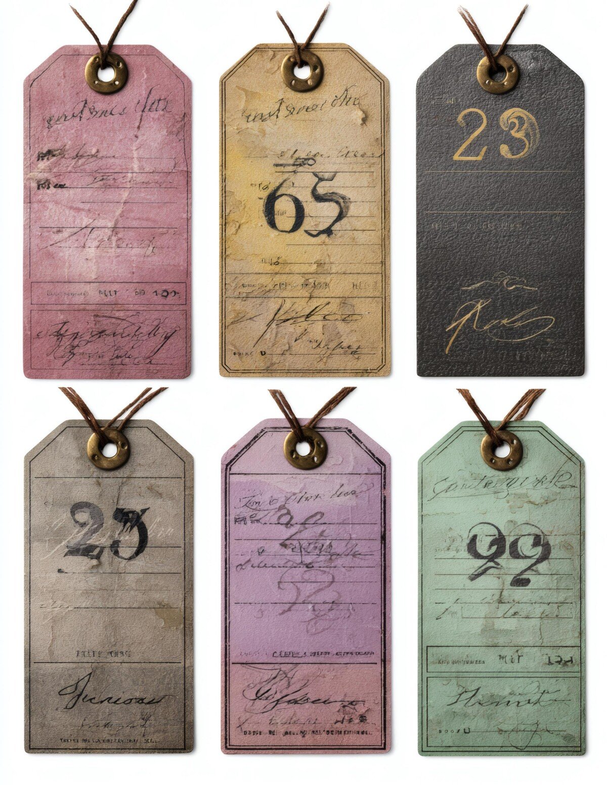 retro hotel tag ephemera preview 10 – Fussy Cuts