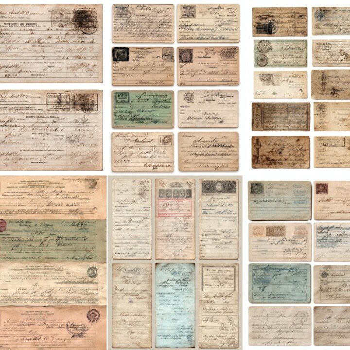 pharmacy – 100+ Pharmacy Prescription Slips, Apothecary Ephemera Junk Journal Kit, Vintage Medical Label Printables, Digital Download