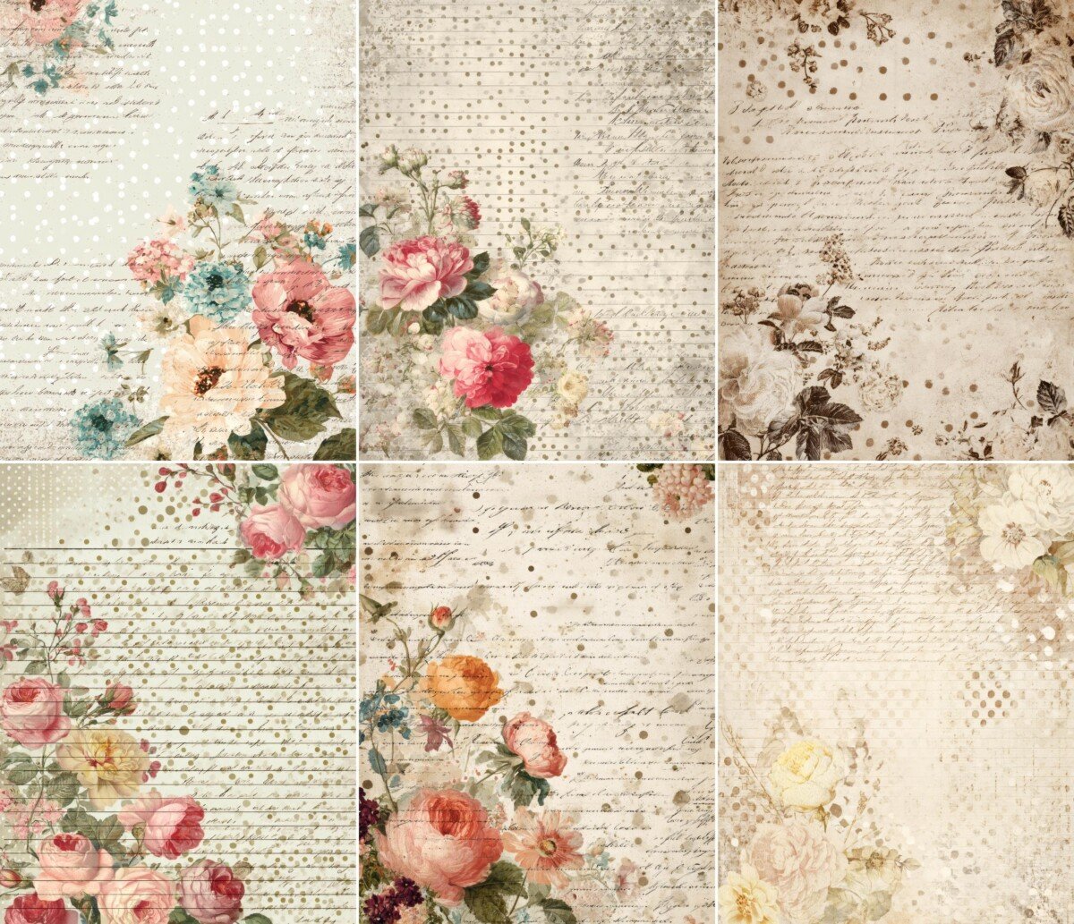 floral preview 4 – Journal Pages
