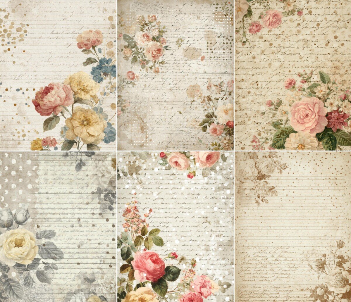 floral preview 6 – Journal Pages